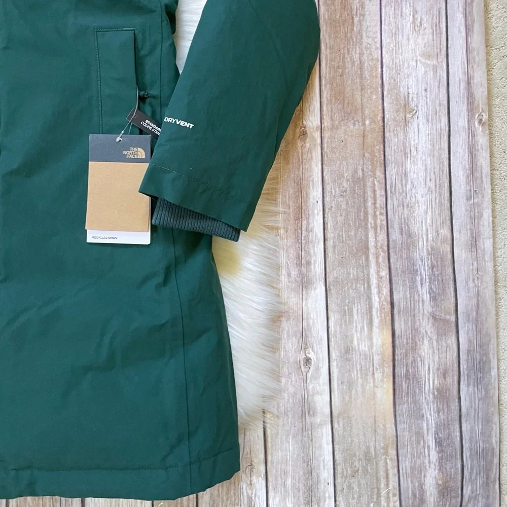 The North Face Women’s Arctic Parka Coat In Ponderosa Green - Picture 4 of 9